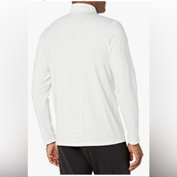 ASICS Silver 1/2 Zip long-sleeve Jersey t-shirt White XL, L - Picture 3 of 3